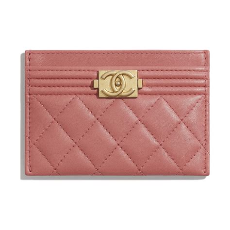 chanel rose gold card holder|Card Holders .